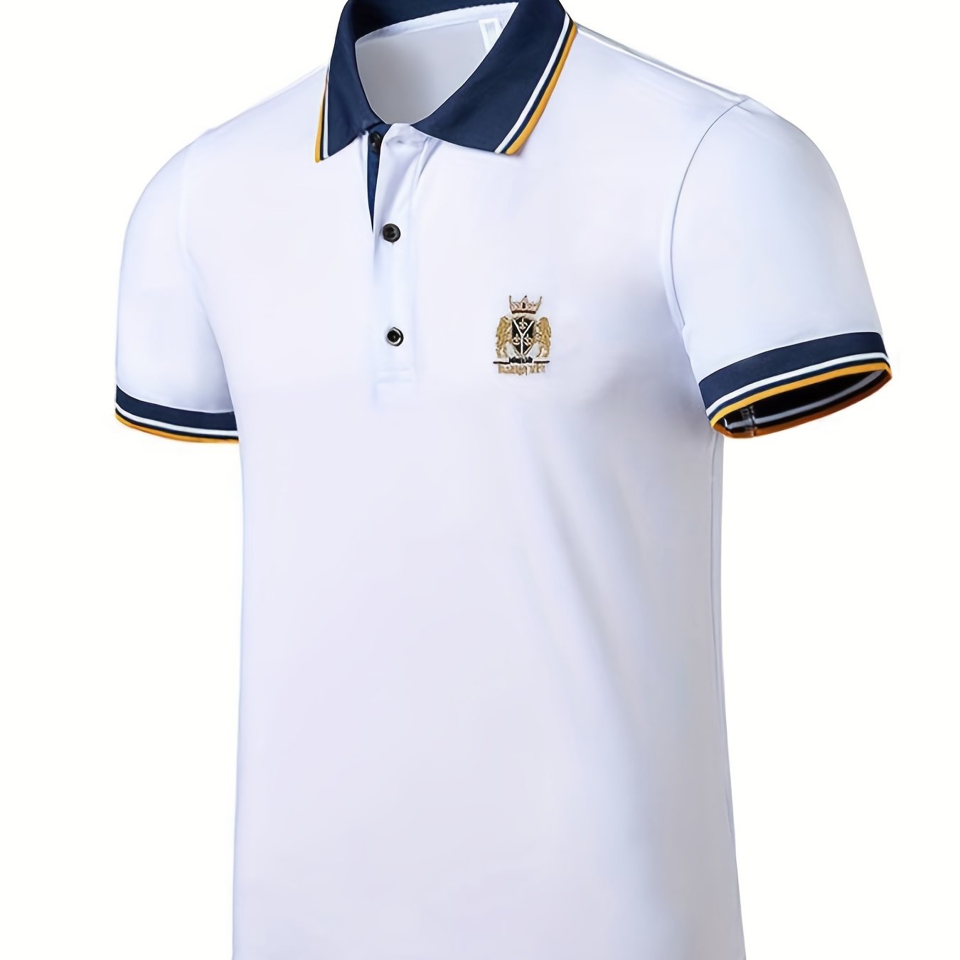Plus Size Men'S Polo Shirts, Loose Elastic Comfortable Causal Short Sleeve for Business Formal Occasions Gifts