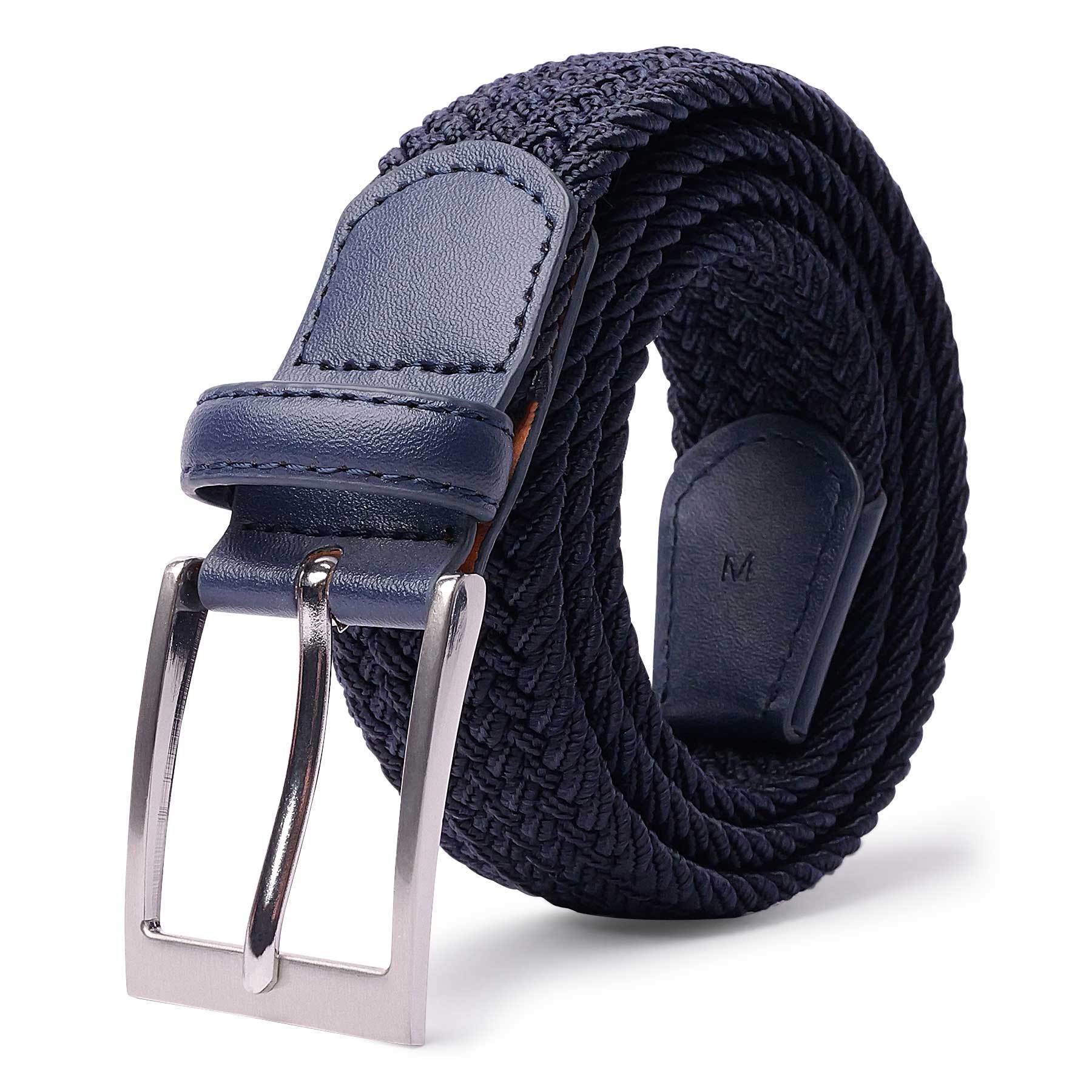 Woven Stretch Belts Made of Braided Elastic for Men And Women, Suitable for Casual Pants, Jeans, And Golf Shirts