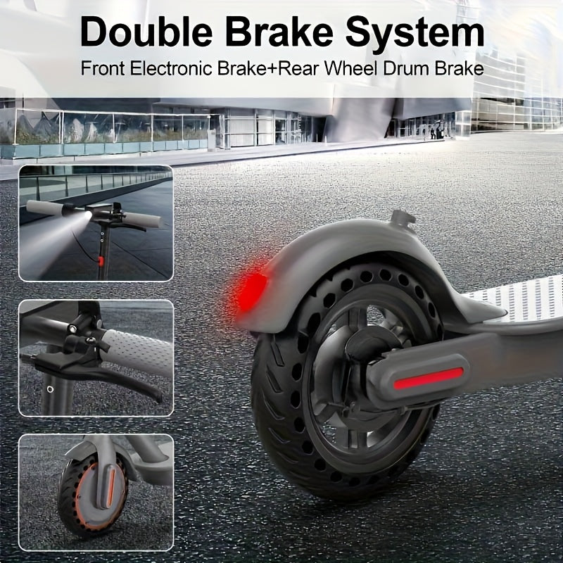 LADPED Folding Electric Scooter | 350W/500W Motor Optional, 36V-48V Battery, 8.5-14inches Anti-skid Solid Tires, Long Range, 15-20MPH Speed, Foldable Commuting E-Scooter for Adults, Surprise Birthday Gifts