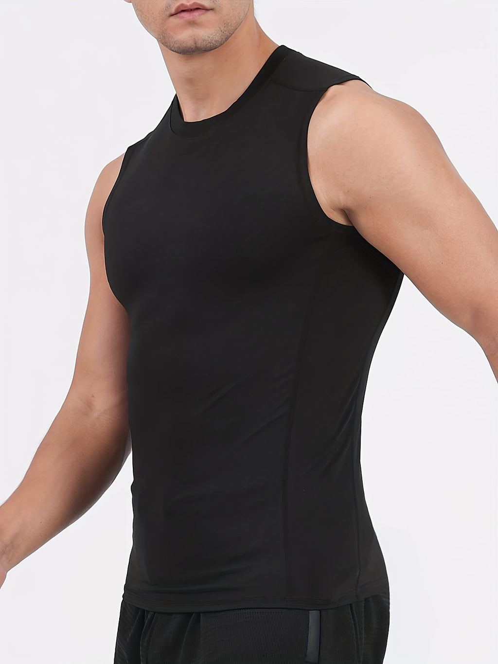 [5-Pack Athletic Shirts] TELALEO 5-Pack Men's Athletic Compression Shirts | Sleeveless Workout Tank Tops for Running, Basketball & Outdoor Activities, Breathable & Supportive Design, Black, White, Red, Blue