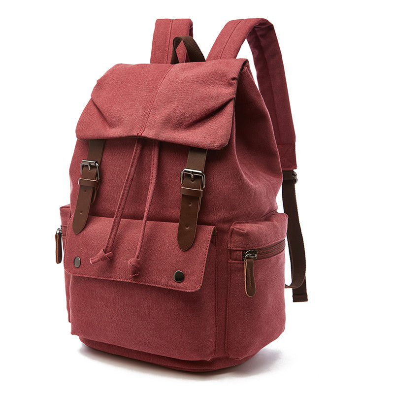 Outdoor Leisure Retro Canvas Travel Backpack - Computer Backpack - Durable & Spacious - For Men & Women - Perfect for Hiking, Camping & Everyday Use - Great Gift for Adventurers