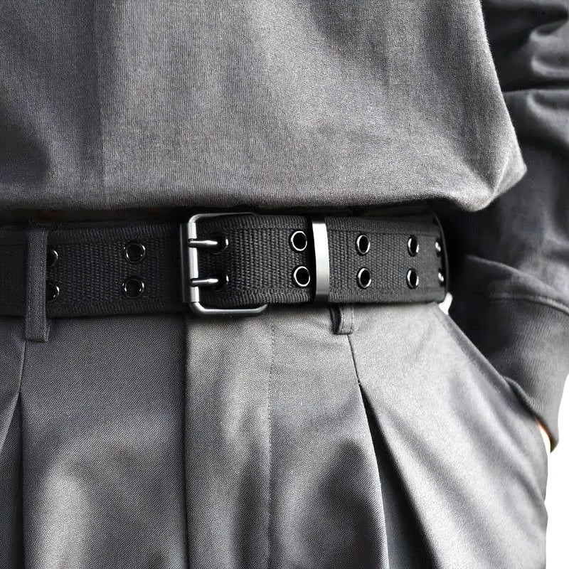 Unisex geflochtener Gürtel mit Dornschließe aus Metall, perfekt für legere, sportliche oder Business-Looks, ideal zu Jeans und Hosen