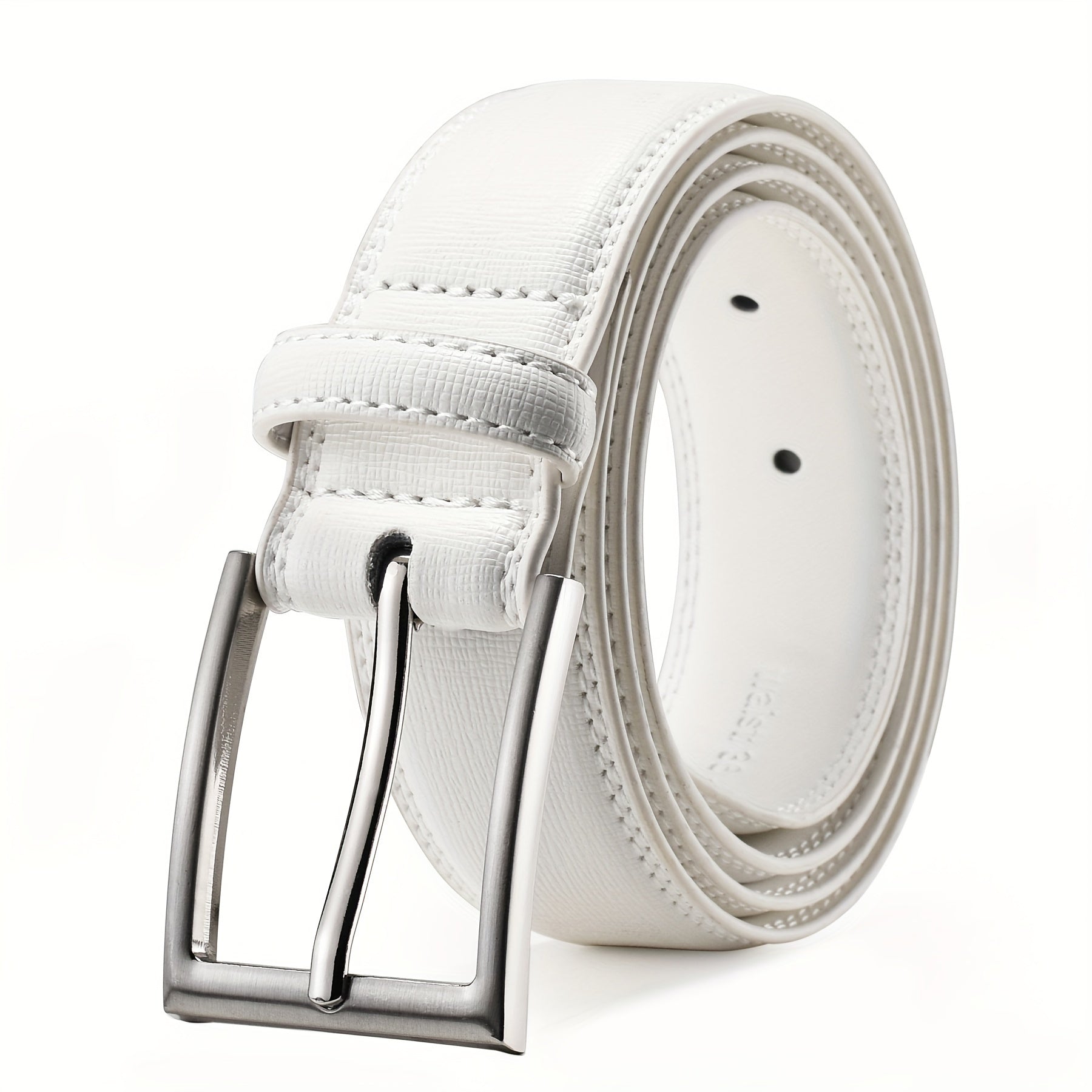Men's Leather Belt, Fashion & Classic Casual Belt with Single Prong Buckle for Jeans, Pants, Work And Business, Gift for Dad & Husband