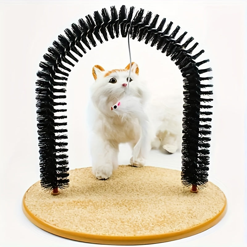[Self-Grooming Cat Arch] Self-Grooming Cat Arch | Massage & Grooming Brushes - Cats Can't Resist Scratching Toys