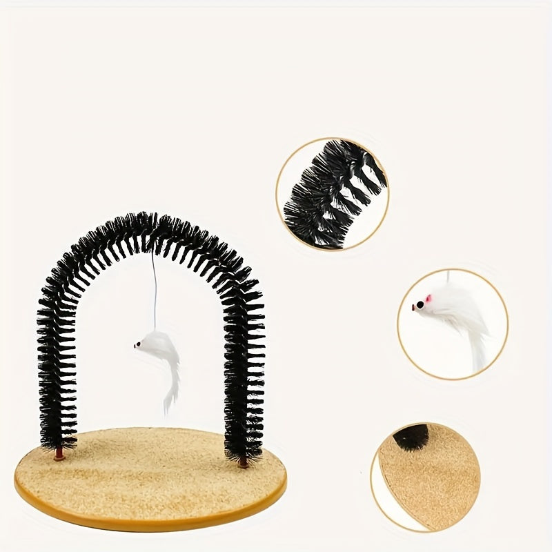 [Self-Grooming Cat Arch] Self-Grooming Cat Arch | Massage & Grooming Brushes - Cats Can't Resist Scratching Toys
