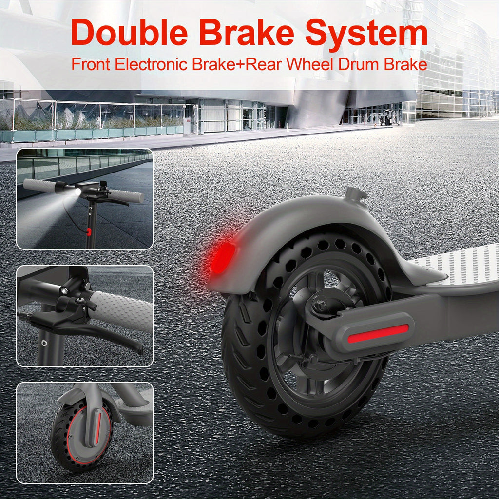 LADPED Folding Electric Scooter | 350W/500W Motor Optional, 36V-48V Battery, 8.5-14inches Anti-skid Solid Tires, Long Range, 15-20MPH Speed, Foldable Commuting E-Scooter for Adults, Surprise Birthday Gifts