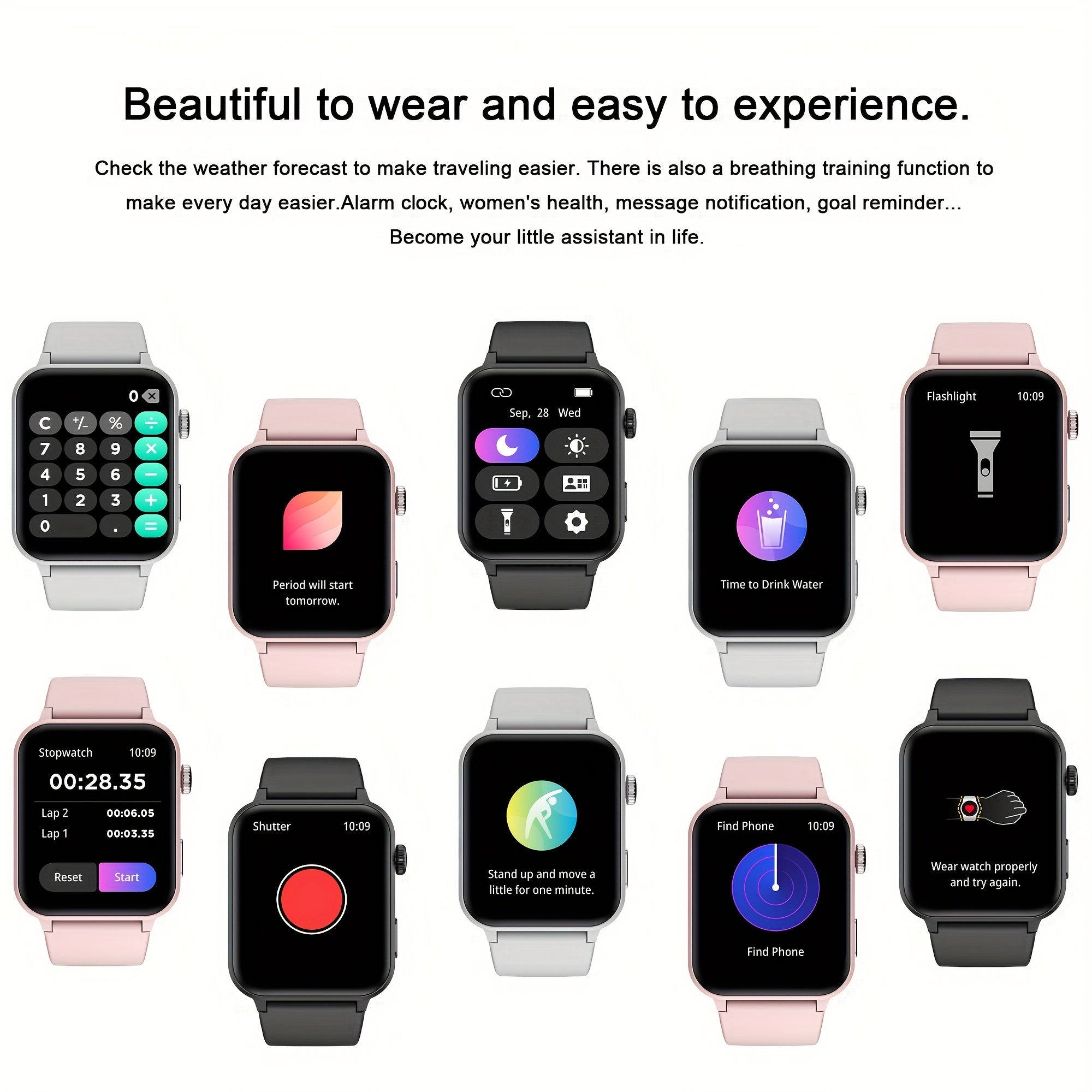 Smart Watch(Answer/Make Call), 1.85" Smart Watches for Men Women Voice Assistant, Push Message, 100+ Sport Modes, Fitness Activity Tracker, Weather, Stopwatch, Timer, Pedometer, Smartphone Watch, The Perfect Gift for Men And