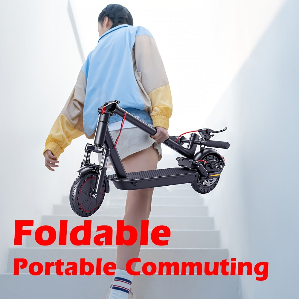 Portable Folding Commuting Electric Scooter for Adults, 8.5/10" Tires, 30KM/H Top Speed, 350W/750W Motor, Max 15-45KM Long Range, Folding E-Scooter with Dual Braking System