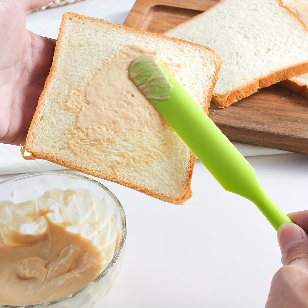 1pc, Silicone Jar Spatula, Non-Stick Icing Spatula, Food Grade Silicone, Heat Resistant, Baking Tools, Kitchen Gadgets, Kitchen Accessories