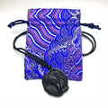 Natural Obsidian Necklace, Raptor Pendant, Crystal Necklace Pendant For Men And Women