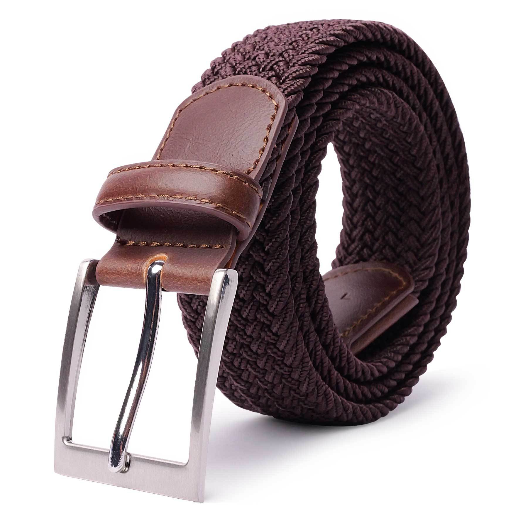 Woven Stretch Belts Made of Braided Elastic for Men And Women, Suitable for Casual Pants, Jeans, And Golf Shirts