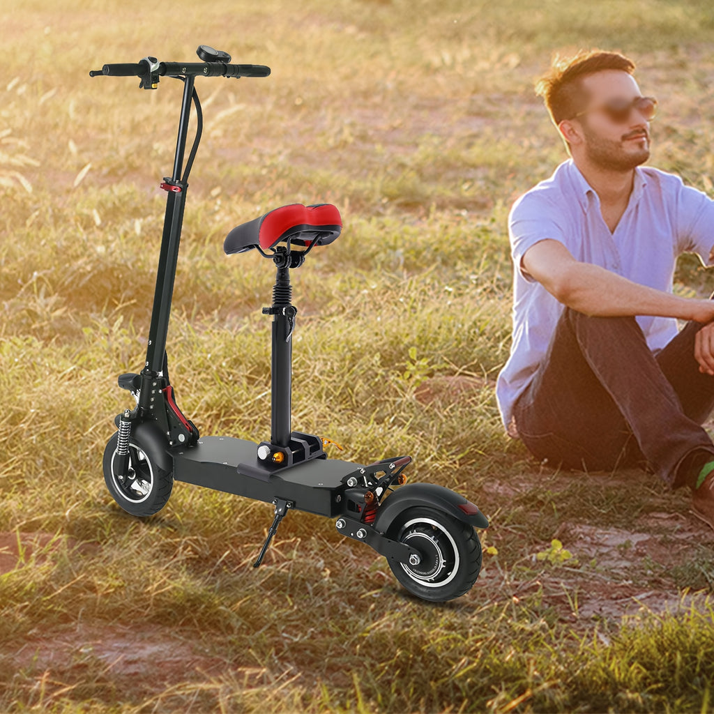Compatible for Xiaomi M365/M365 Pro Electric Scooter Seat - Height-Adjustable with Soft PU Cushion & Breathable Cover, Heavy-Duty Aluminum Alloy Frame, Fit for /, Easy Installation ()