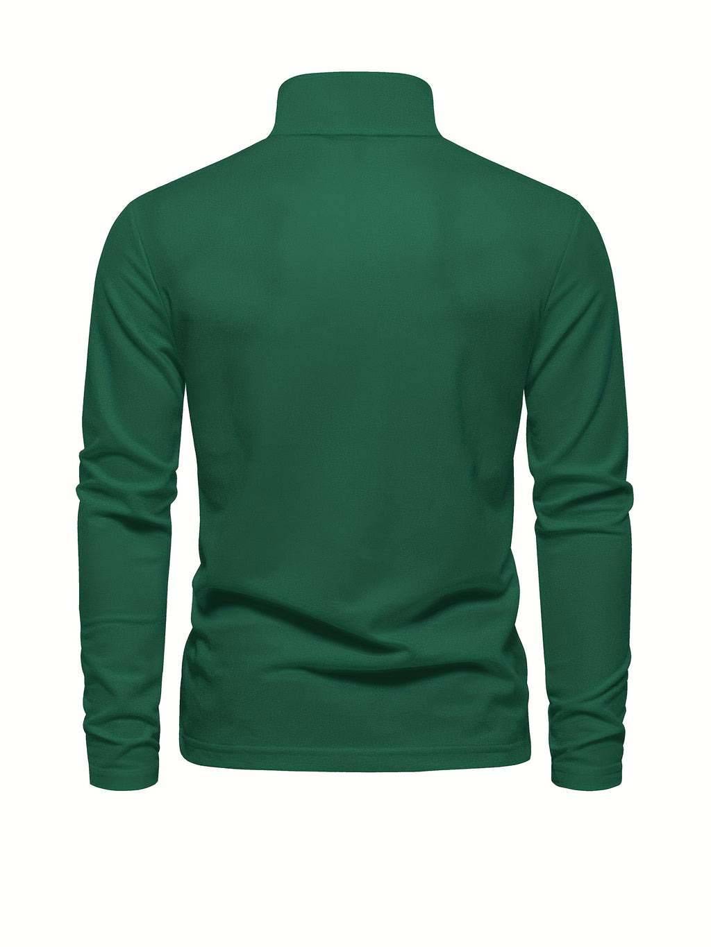 Men's Solid Giraffe Embroidery Long Sleeve Tennis Shirts, Slight Stretch All-match Fashion Men's Top