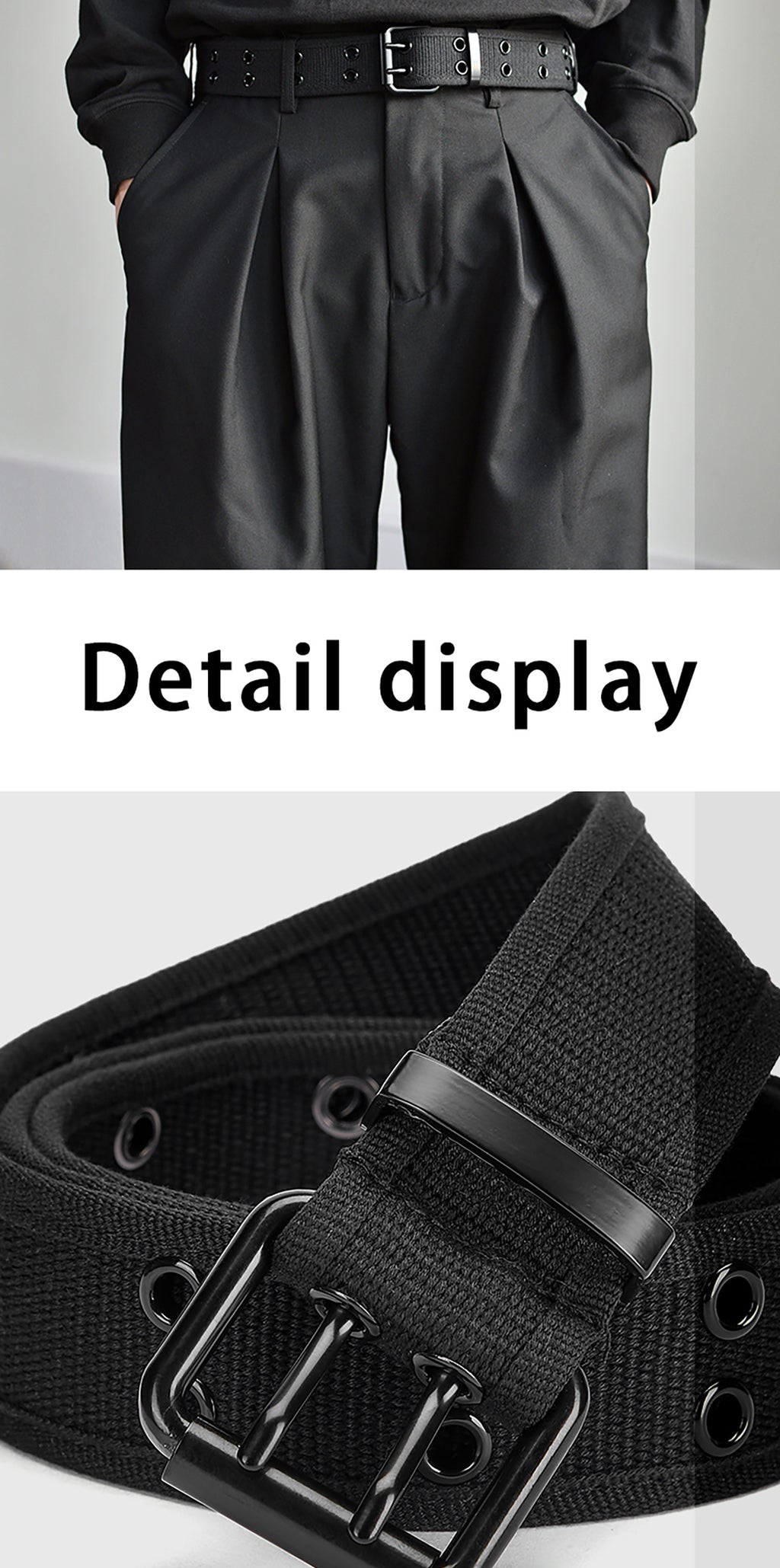 Unisex geflochtener Gürtel mit Dornschließe aus Metall, perfekt für legere, sportliche oder Business-Looks, ideal zu Jeans und Hosen