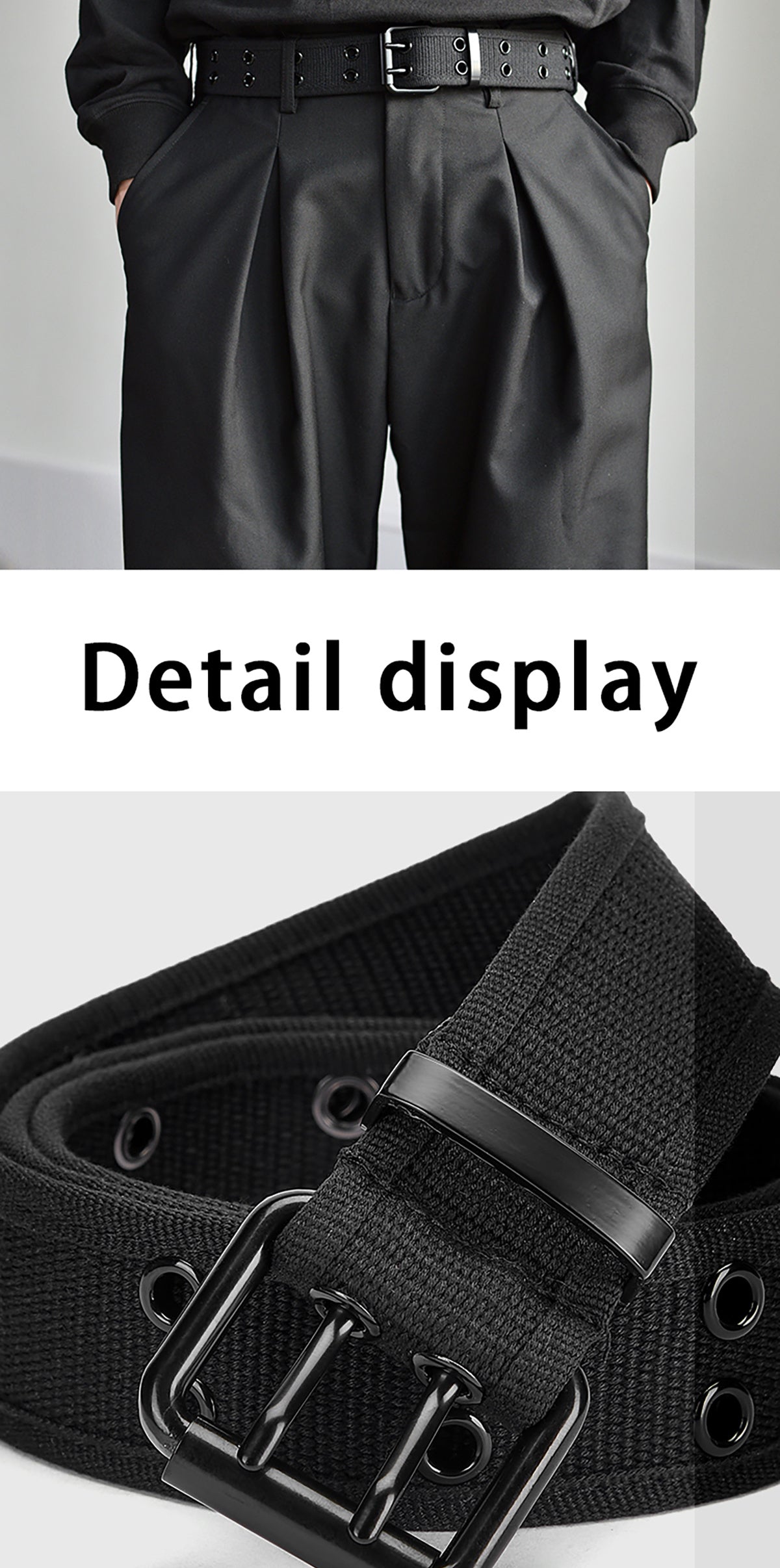 Unisex geflochtener Gürtel mit Dornschließe aus Metall, perfekt für legere, sportliche oder Business-Looks, ideal zu Jeans und Hosen