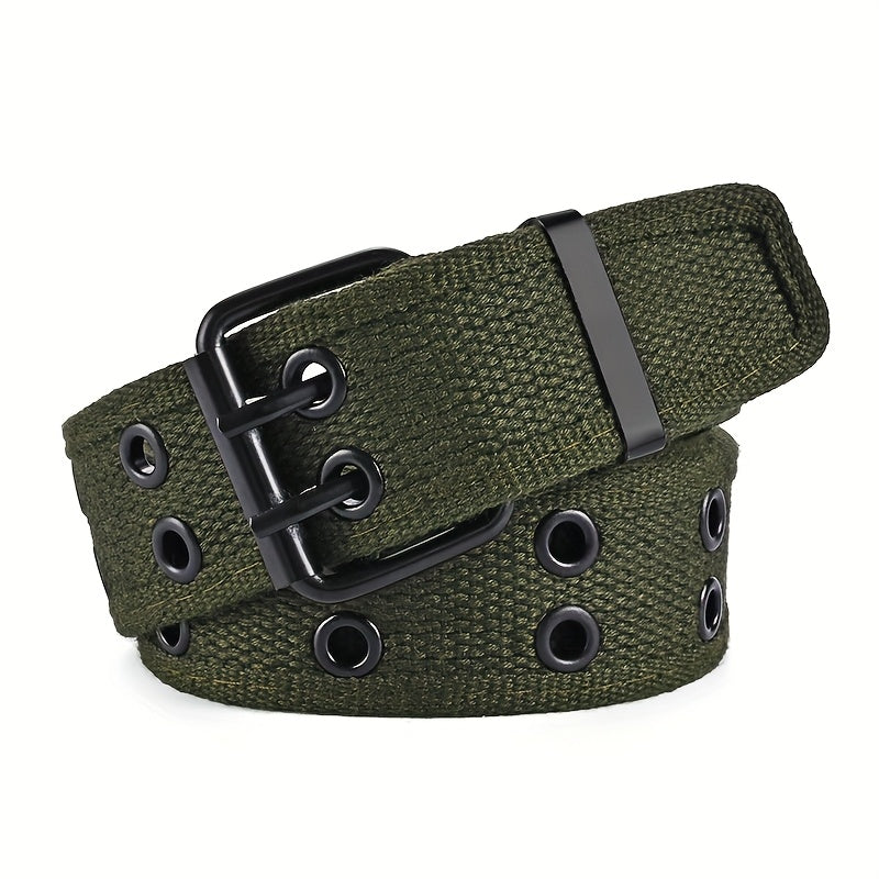 Unisex geflochtener Gürtel mit Dornschließe aus Metall, perfekt für legere, sportliche oder Business-Looks, ideal zu Jeans und Hosen