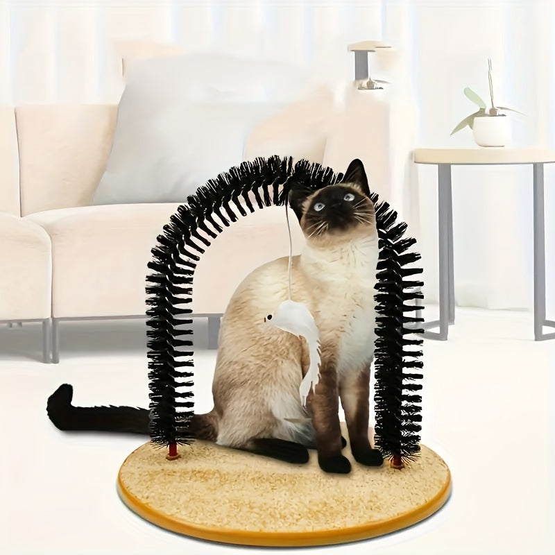 [Self-Grooming Cat Arch] Self-Grooming Cat Arch | Massage & Grooming Brushes - Cats Can't Resist Scratching Toys