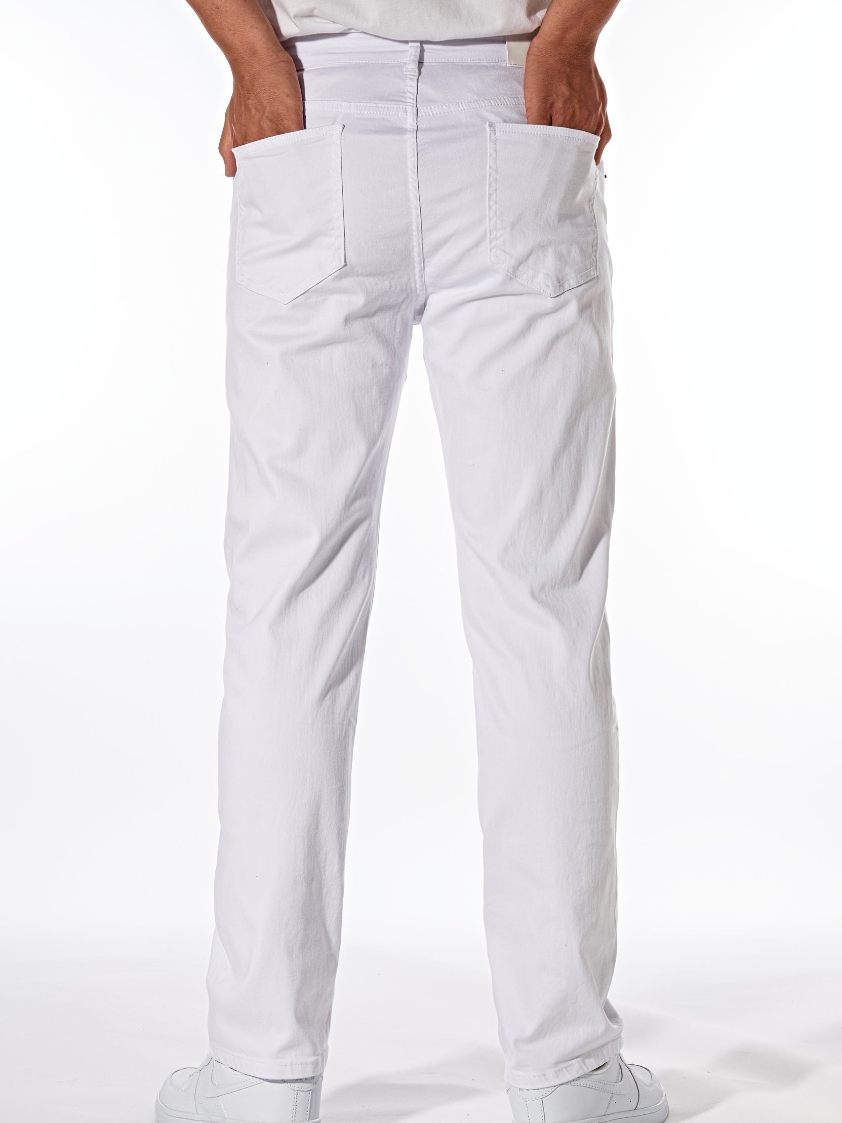 Mens Ultra-Comfort Skinny Stretch Jeans - Premium Mid-Weight Denim for Effortless Style in Spring & Fall