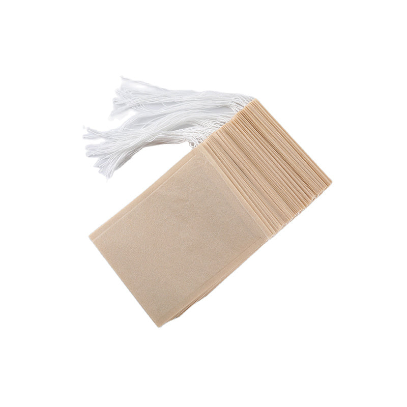 100pcs Disposable Natural Paper Filter Bags for Coffee, Tea, and Food - Safe and Convenient Brewing Solution