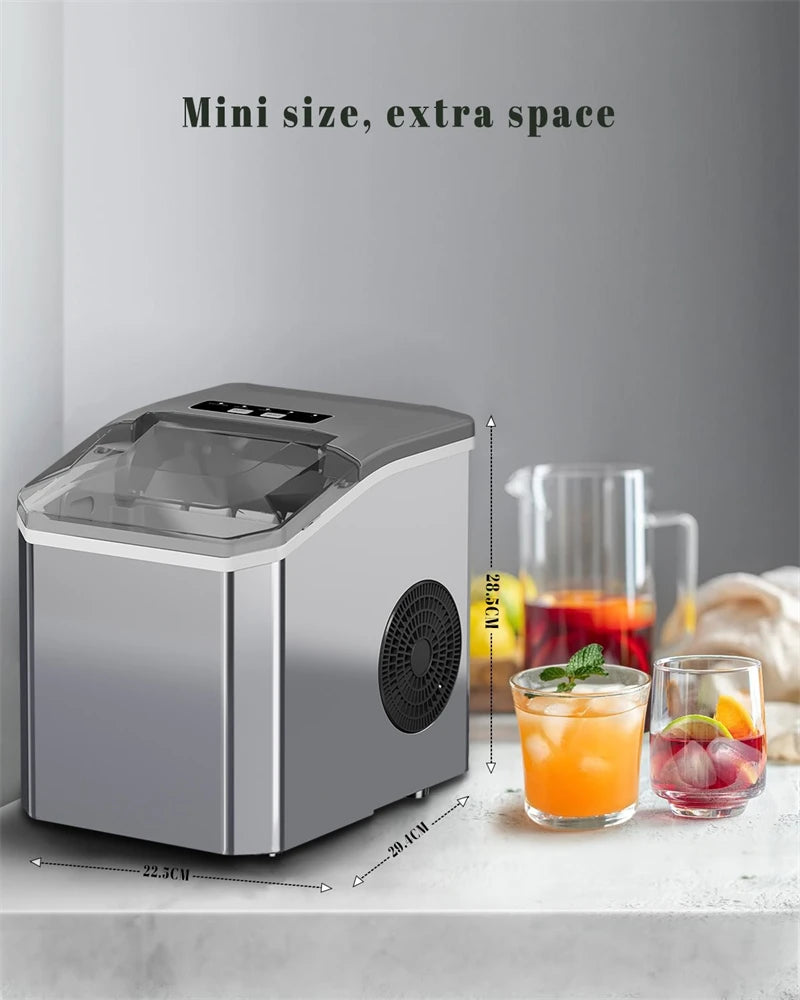 ice Machine Automatic mini electric Ice Cube Maker for Bar Home Kitchen Office 6Mins/9 Pcs Portable Ice Maker ice making Machine