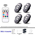 RGB LED Drabare Partytjieligte Afstandbeheer Draadlose Beligting Herlaaibare Motorvoetruimlig Ondergloeistelle Toebehore Geskenk