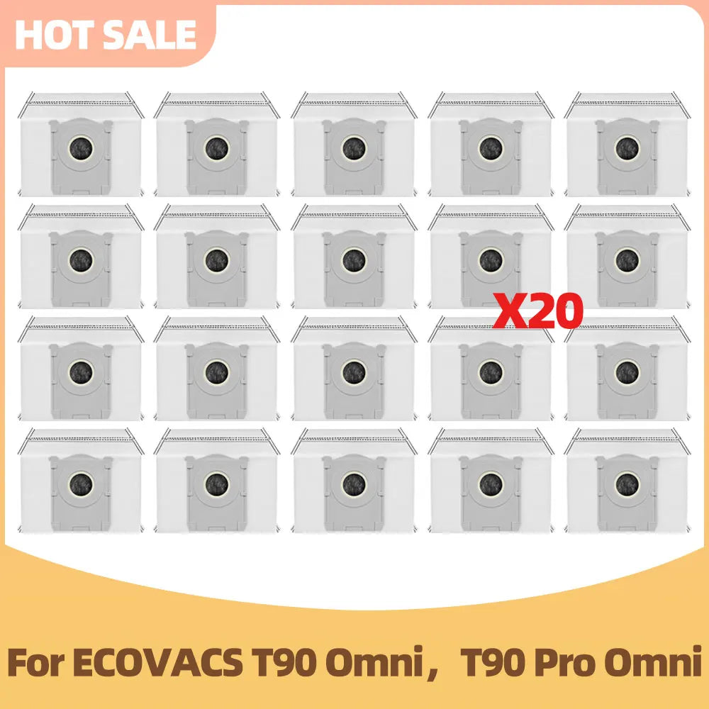 Compatible For Ecovacs T90 omni, T90 Pro omni Vacuum Cleaner Spare Parts Side Brush Filter Dust Bag Mop Replacement Accessories