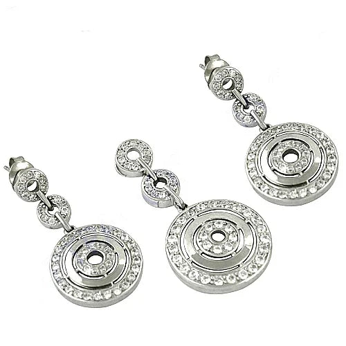 Women's Silver Crystal Turquoise Dangle Earrings Trendy Religious Style Pendant Drop Earrings for Party Jewelry Gift
