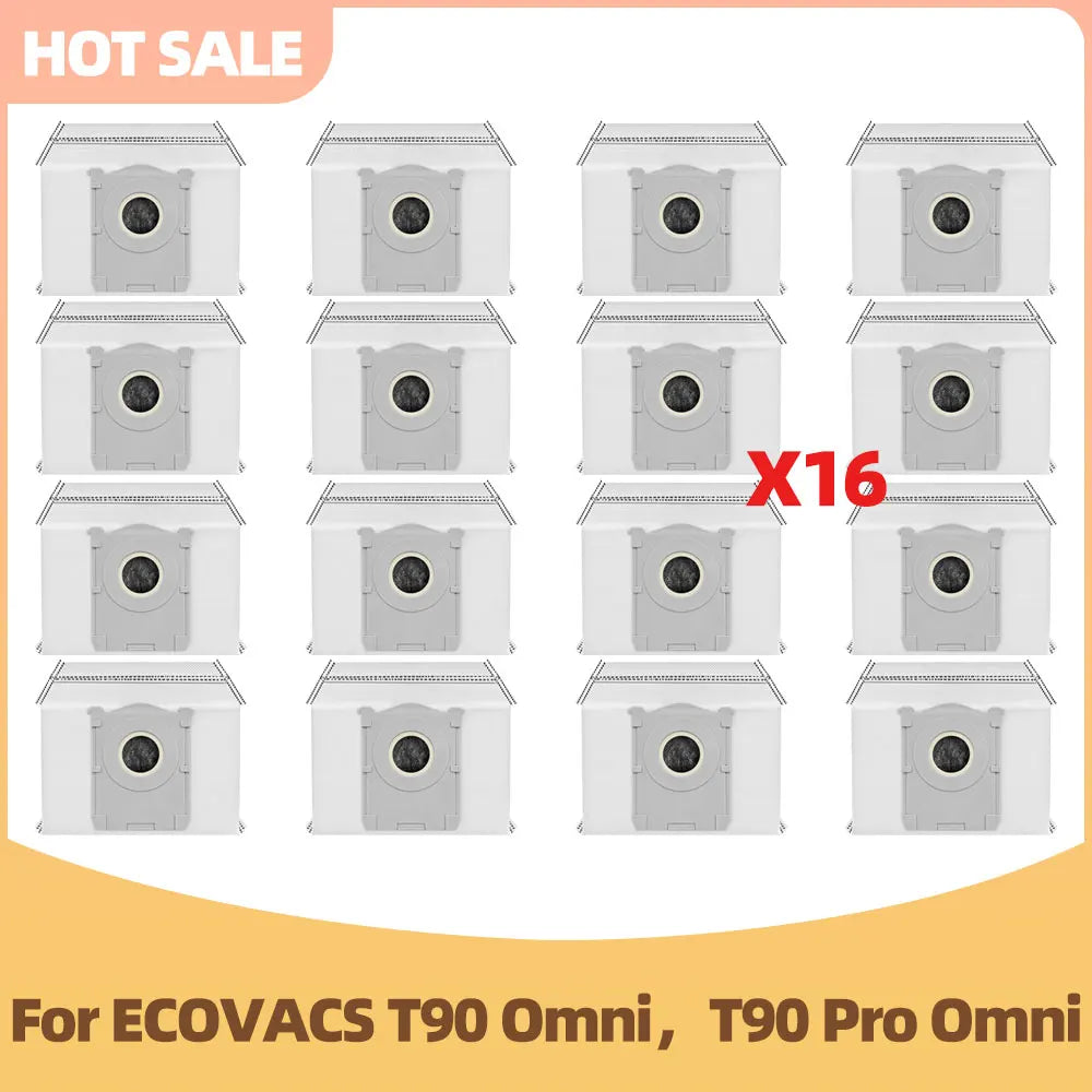 Compatible For Ecovacs T90 omni, T90 Pro omni Vacuum Cleaner Spare Parts Side Brush Filter Dust Bag Mop Replacement Accessories