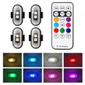 Wireless LED Strobe Lights for Car Motorcycle Drone Aircraft Bike with Remote Control 8 Colors USB Charing LED Warning Light