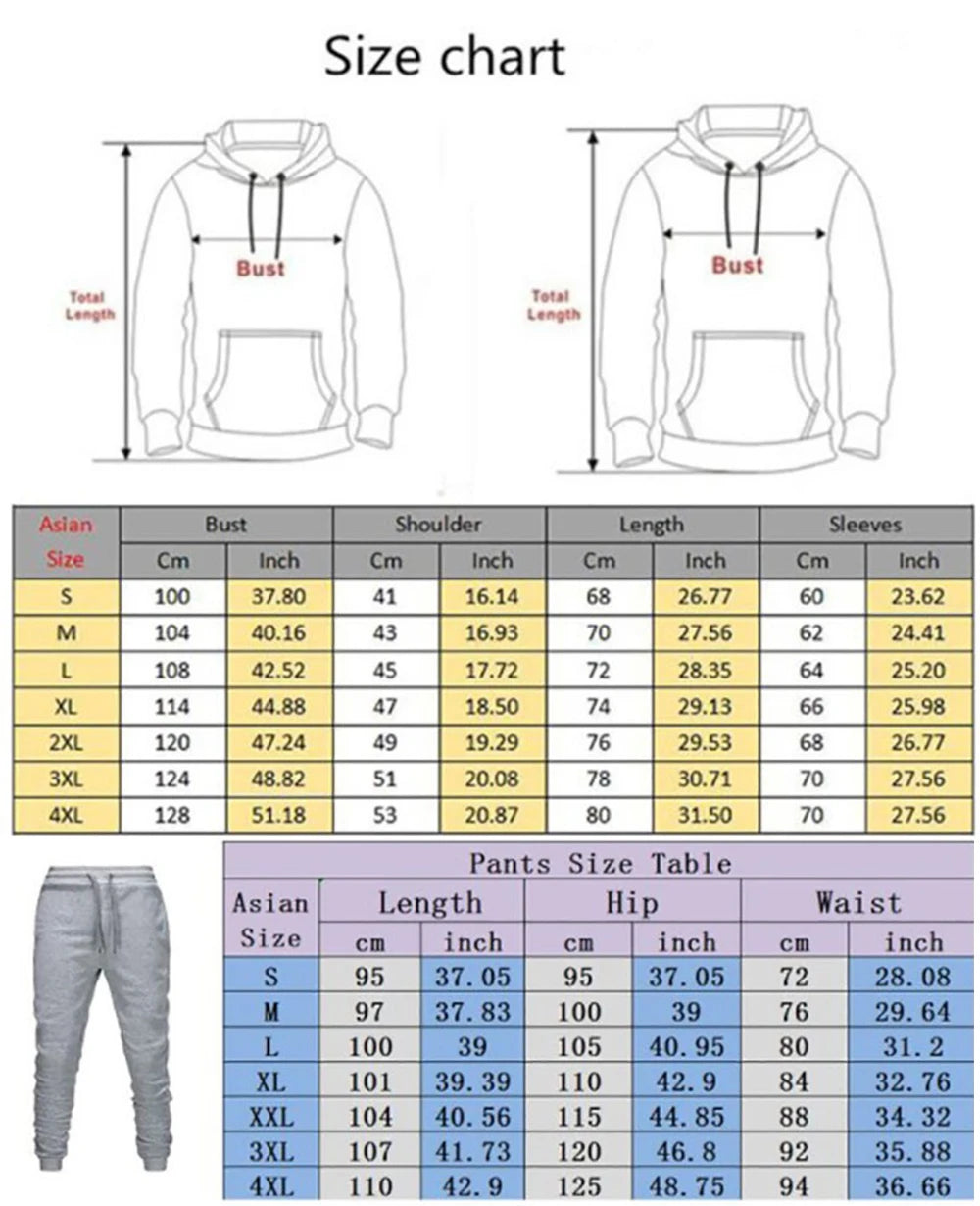 Leon Athletic Club de Bilbao 2022 Men's New Print Gradient Hoodies Casual Sweatpant Jackets Sport Hip Hop Coats + Trousers Suits