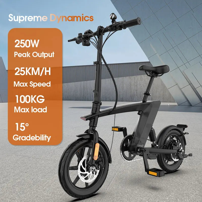 HX Personal Transporter Aluminum Alloy 36v H1 Bici Elettrica 250 Watt Electrica Super Light Folding Electric Bike Ready to Ship
