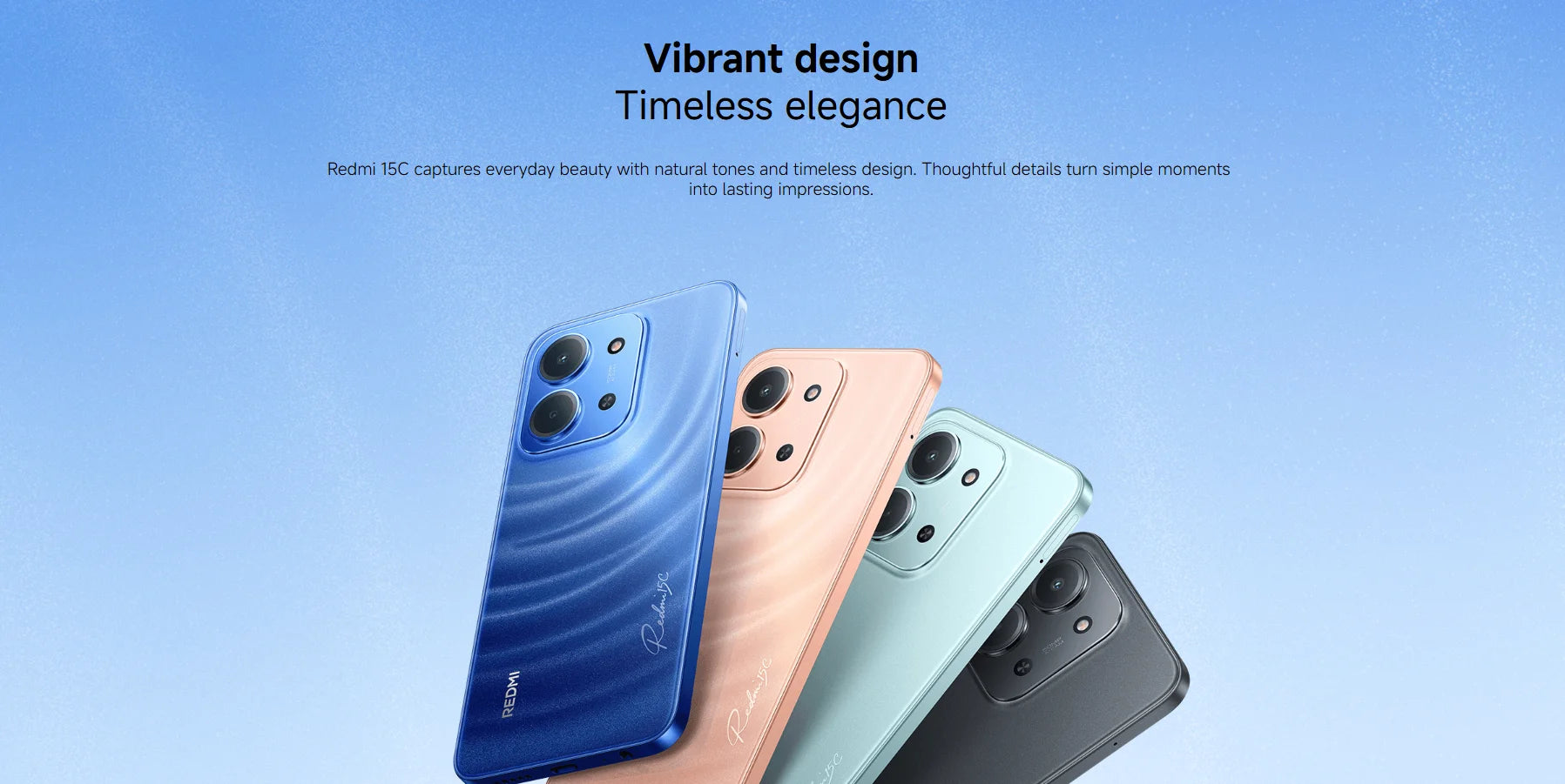Global Version for Redmi 15C Octa Core LTE HD 6+128G Mobile Phone Original Cellphone Smartphone