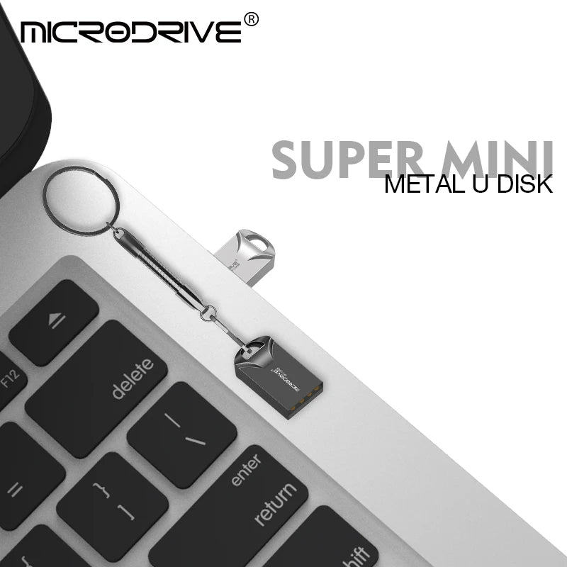Super Mini USB Flash Drive pen 4GB 8GB 16GB 32GB 64GB 128GB with Key Ring Micro memory sticks Pen Drive USB Stick Car pendrive