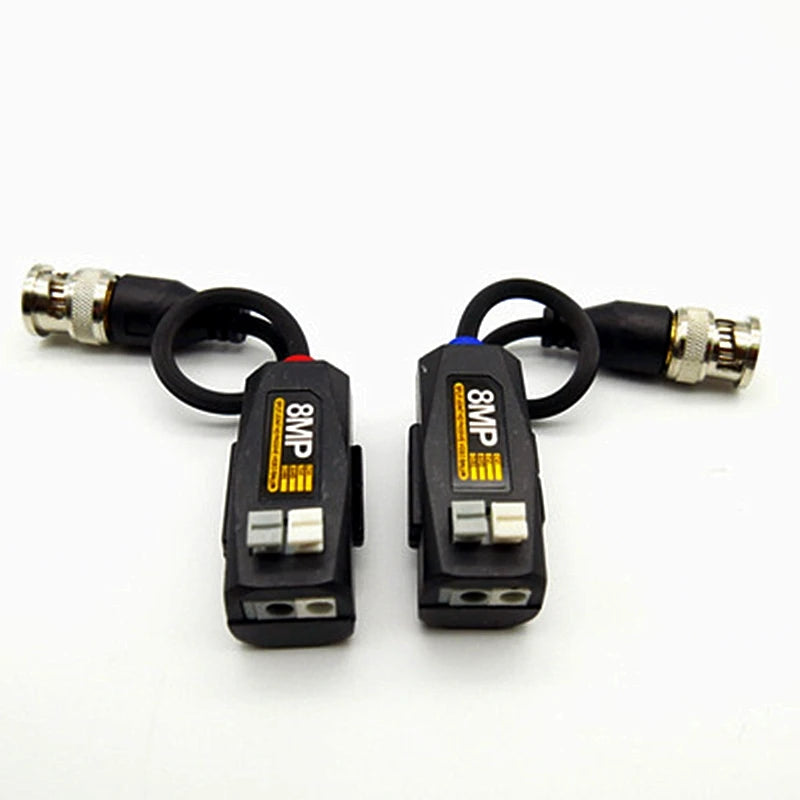 5 Pairs CCTV 8MP 4K CCTV Video Balun Passive Transceivers 300M Distance UTP Balun BNC Cable CAT5 Cable for Analog Camera