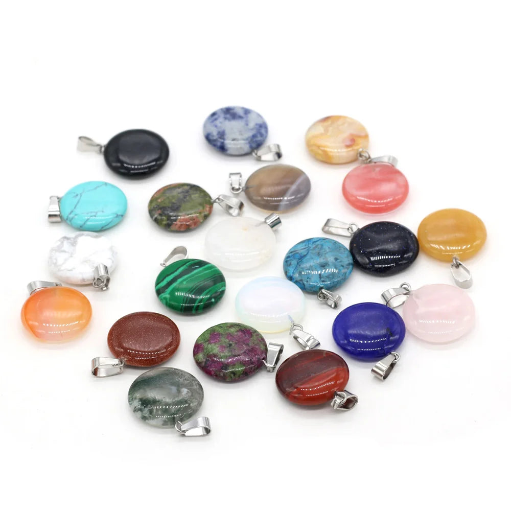 12 stuks Natuursteen Hanger Mengkleure Vroue Natuurlike Juweelbedels pas DIY Halssnoer Maak Groothandel Veelvuldige Vorme