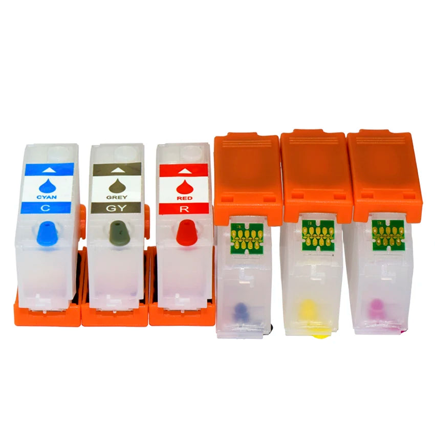 6 color 378xl 478xl Refillable Ink Cartridge With Auto Reset Chip For Epson Expression XP-15000 XP-15010 XP-15080  Printers