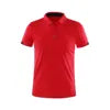 New Arrival Fashion Popular Solid Color Spandex/Polyester Knitted Fabric Button Neck Shirt Short Sleeve Casual Workwear Original