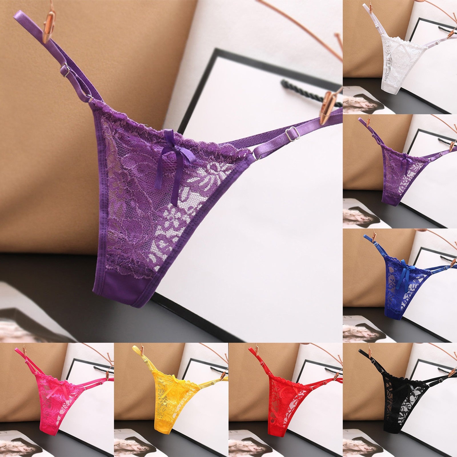 Ladies Lace Sexy Panties Embroidered Bandage Underwear Women Transparent Breathable Thongs Bowknot Sexy Lingerie трусы женские