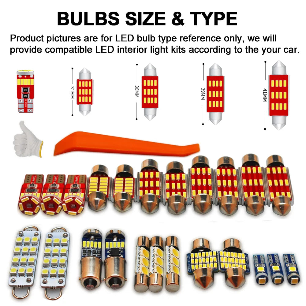 BADEYA Interior LED Light Car Bulb Kit For Volvo V70 MK1 MK2 MK3 1996-2012 2013 2014 2015 2016 Indoor Reading Dome Trunk Lamp