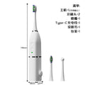 Direct Factory's New Portable 2-in-1 Sonic Vibration Electric Toothbrush Water Dental Flosser Household Dental Scaler Plastic