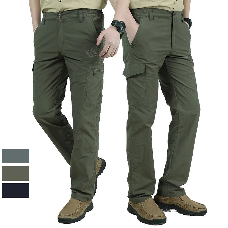 ANSZKTN JCross Border Trade Casual Pants Outdoor Thin Sports Quick Drying Pants Slacks Men's Quick Drying Overalls