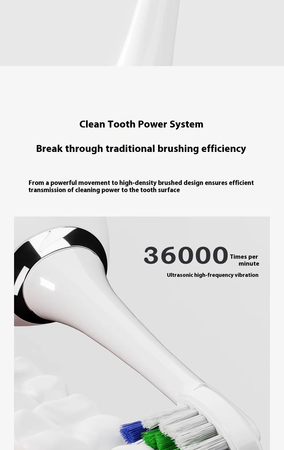Direct Factory's New Portable 2-in-1 Sonic Vibration Electric Toothbrush Water Dental Flosser Household Dental Scaler Plastic
