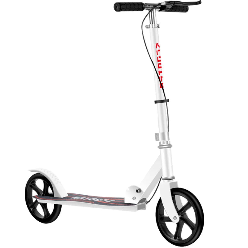 Large Two-Wheeled Kick Scooter for Adults and Teens Planar Wheel Device for Work City Campus Skateboarding