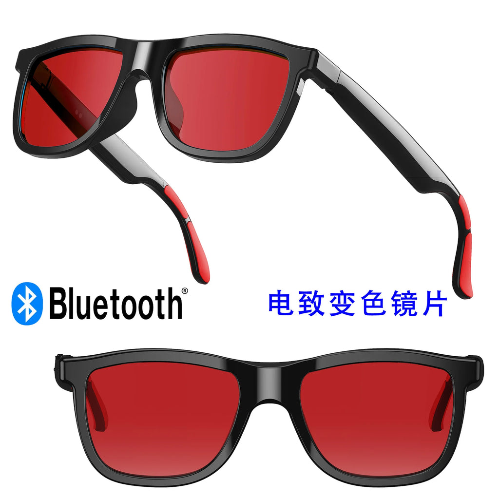 E05C Smart Glasses with AI-Powered Real-Time Voice Translation Electrochromic Lenses Anti-Blue Light 100mAh Battery