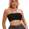 Fast Shipping Sexy Women Chest Wrap Camisole Solid Color Strapless Tops Seamless Wireless Polyamide/Elastane Breathable Tube Top
