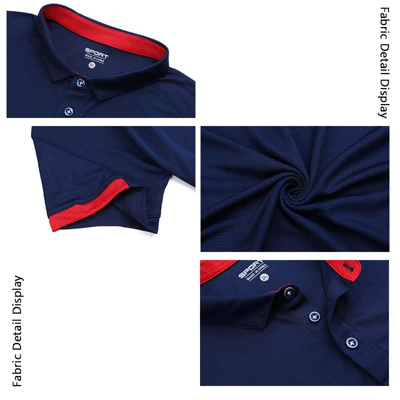 New Arrival Fashion Popular Solid Color Spandex/Polyester Knitted Fabric Button Neck Shirt Short Sleeve Casual Workwear Original