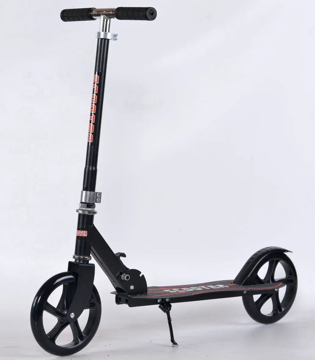 Large Two-Wheeled Kick Scooter for Adults and Teens Planar Wheel Device for Work City Campus Skateboarding