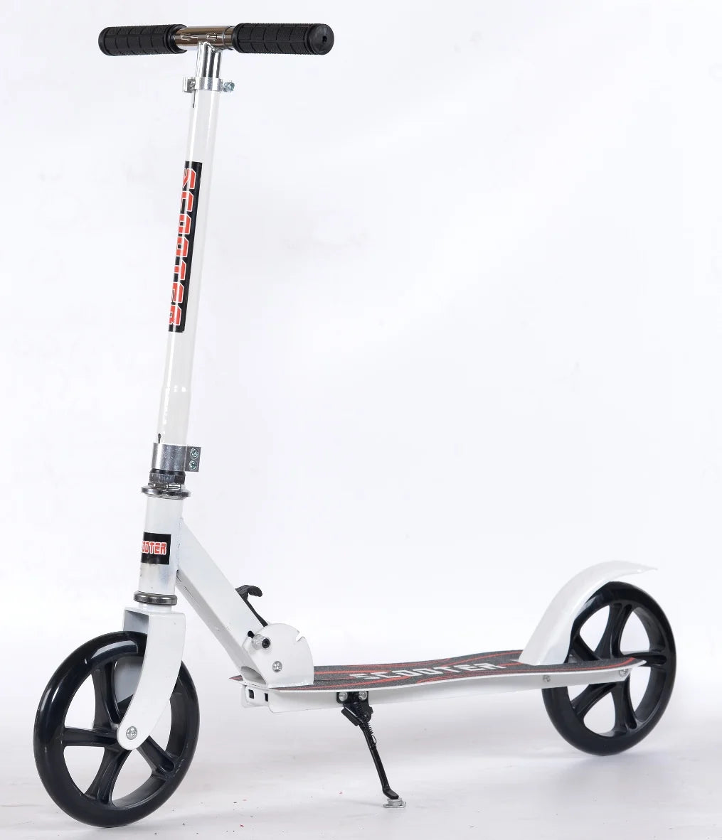 Large Two-Wheeled Kick Scooter for Adults and Teens Planar Wheel Device for Work City Campus Skateboarding