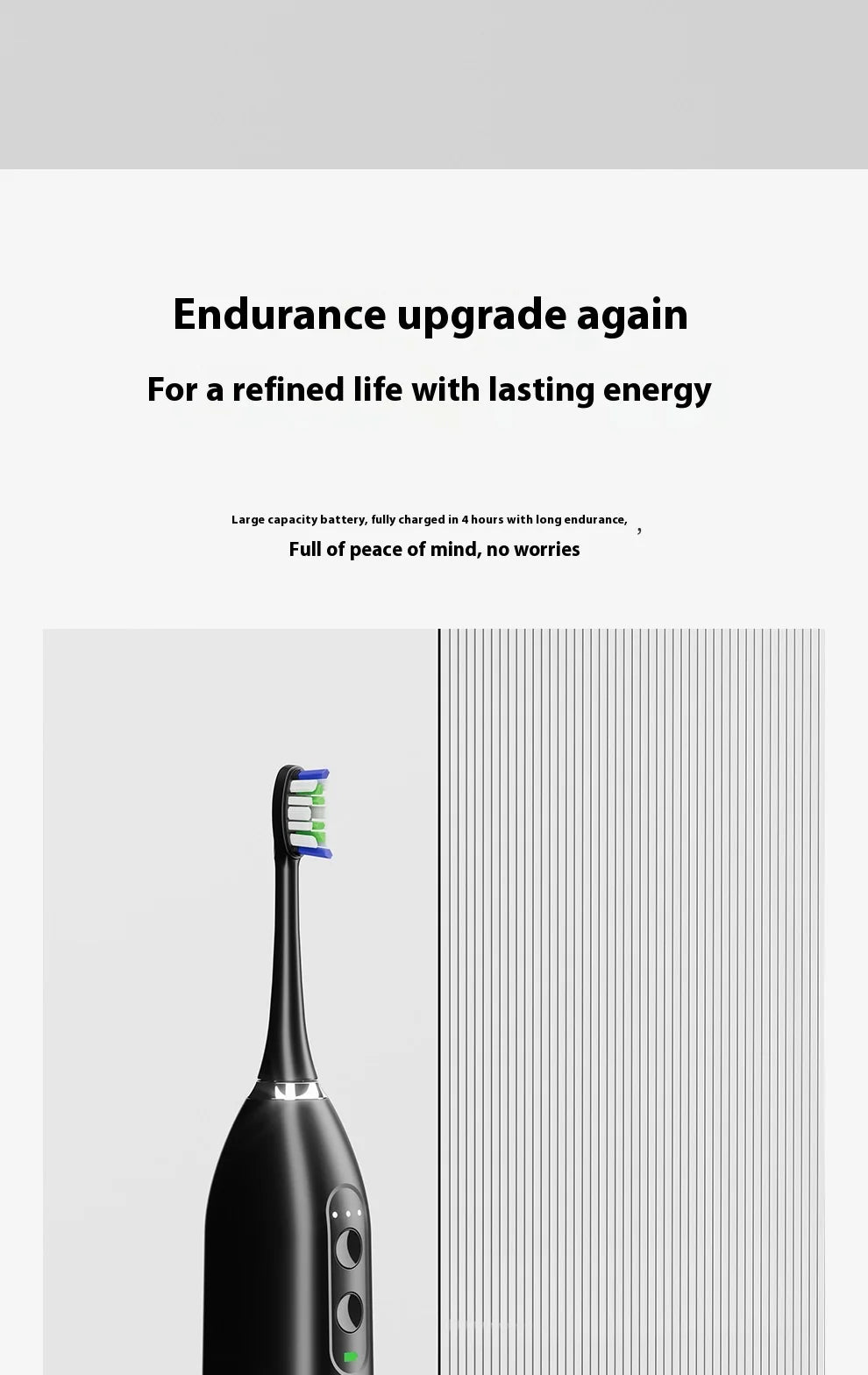 Direct Factory's New Portable 2-in-1 Sonic Vibration Electric Toothbrush Water Dental Flosser Household Dental Scaler Plastic