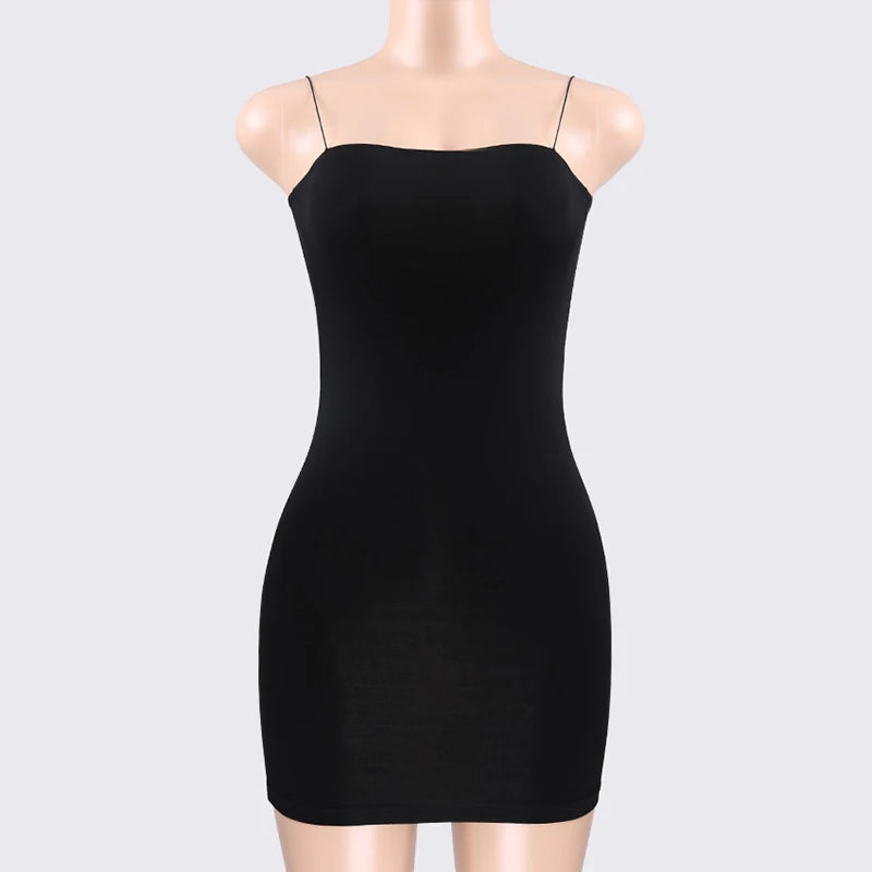 Black Sexy Bodycon Dress Women Casual Shirt Dresses Ladies High Waist Silm Party Dress Summer 2021 Mini Sleeveless Vestidos